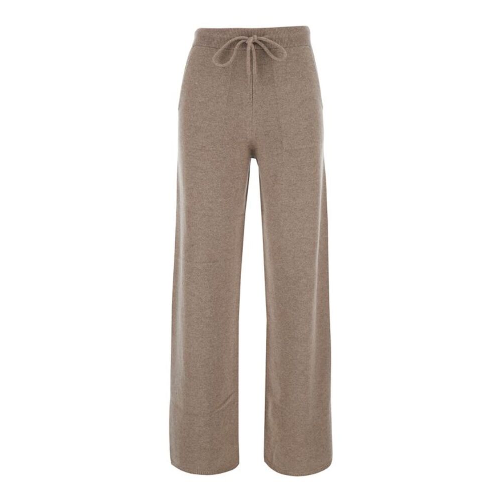 Max Mara Women Fiabe Pants With Pockets And Straight Hem In Cotton Beige Women